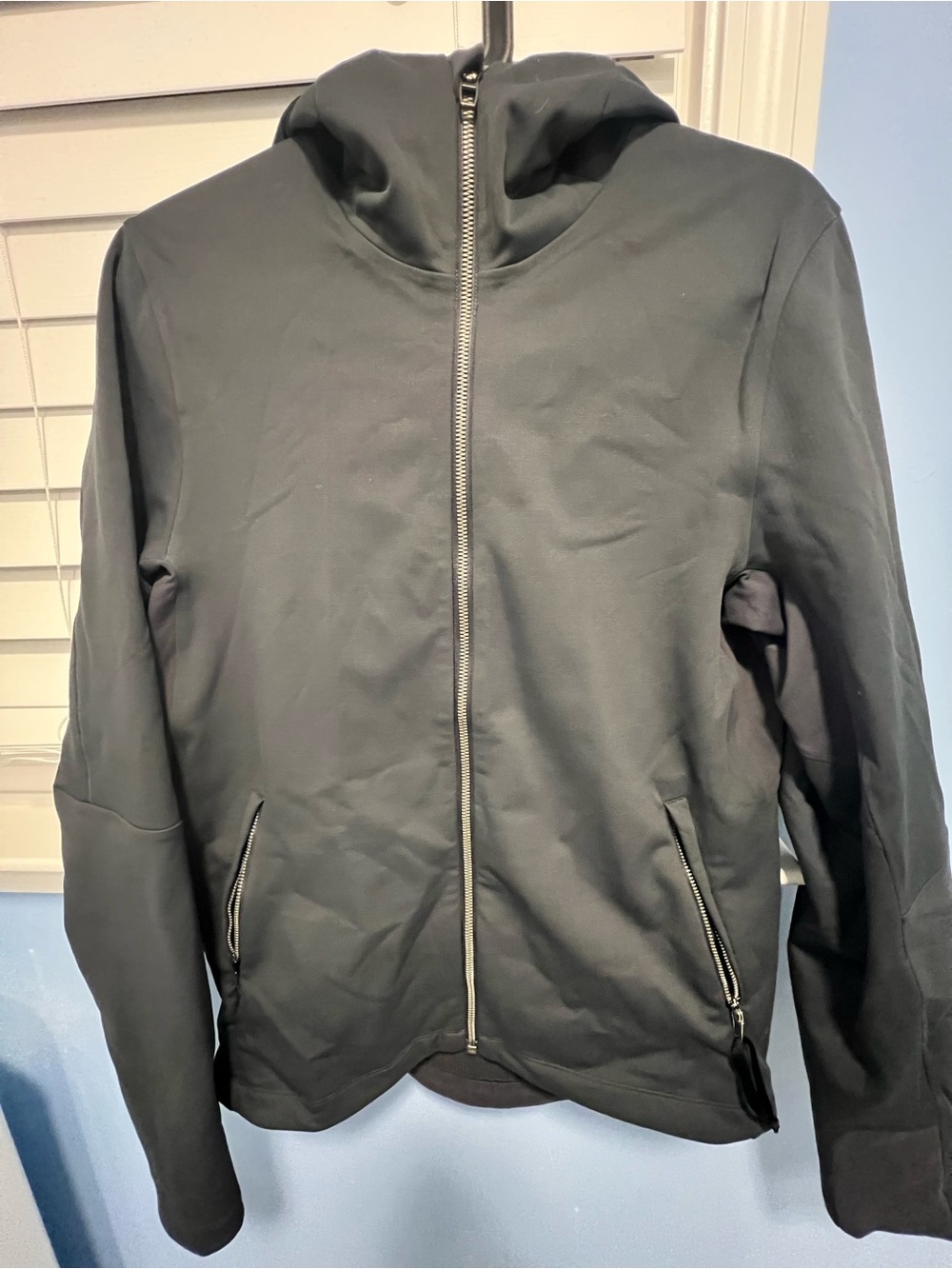lululemon athletica Black Hooded Lightweight Zip Jacket